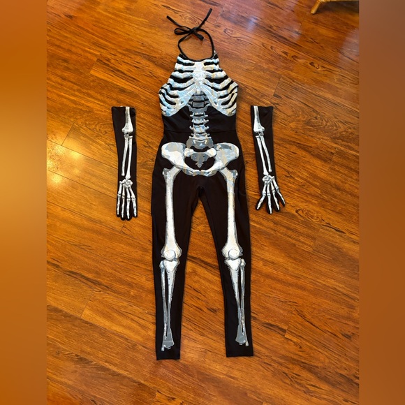 Women’s Adult Bone-A-Babe Skeleton Costume. Small/ Medium Like New - Picture 1 of 2